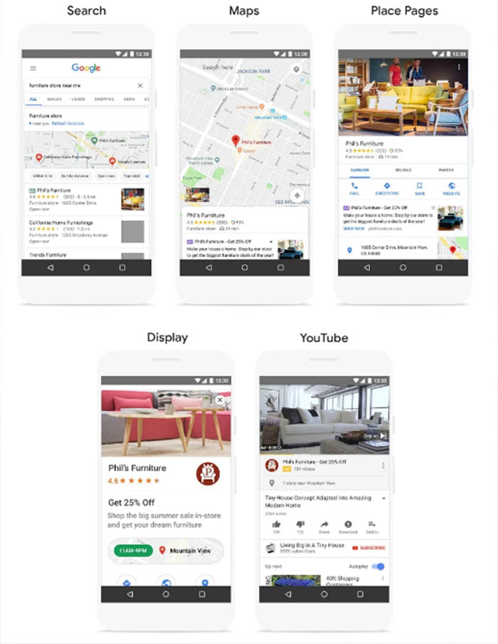 Google Ads campaign for an iPhone repair shop